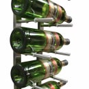 Vinotemp EP-PEGWALL9S 35 3/4"H Epicureanist Commercial Wine Rack w/ (9) Bottle Capacity, Stainless Steel thumbnail 5