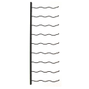 Vinotemp EP-WIRE3B 35 3/4"H Epicureanist Commercial Wine Rack w/ (27) Bottle Capacity, Black thumbnail 2