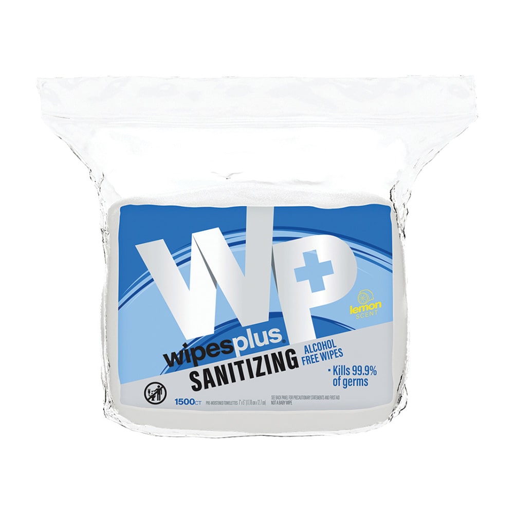 WipesPlus 37202 WipesPlus® Hand Sanitizing  Wipes, Alcohol Free