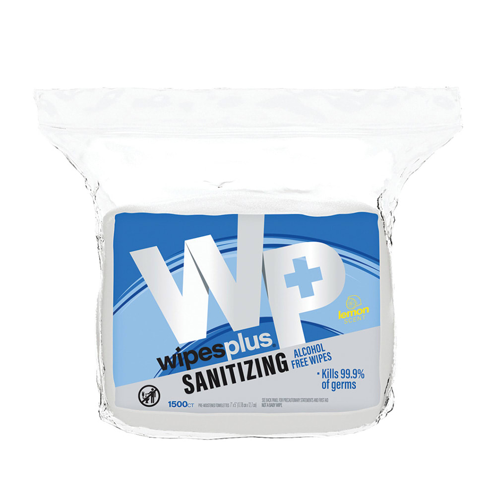 WipesPlus 37502 WipesPlus® Hand Sanitizing  Wipes, Alcohol Free