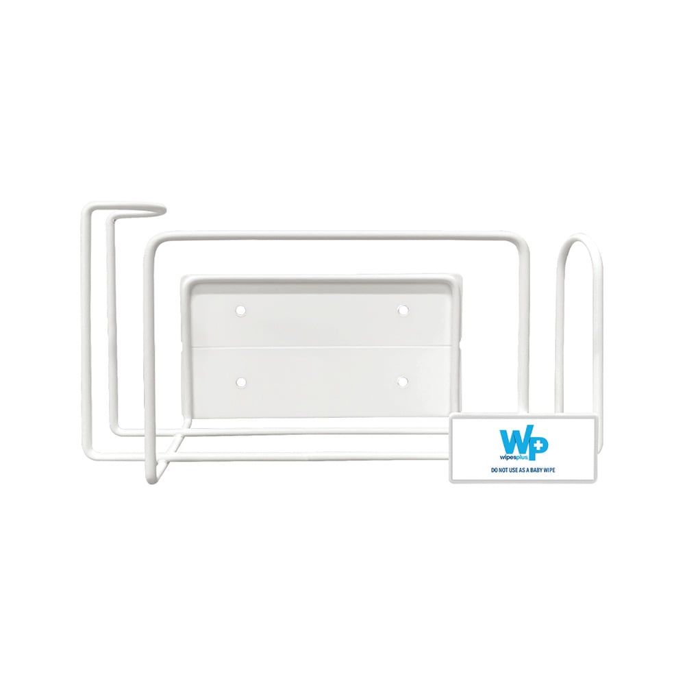 WipesPlus 38016 5 1/4" Wall Bracket - White