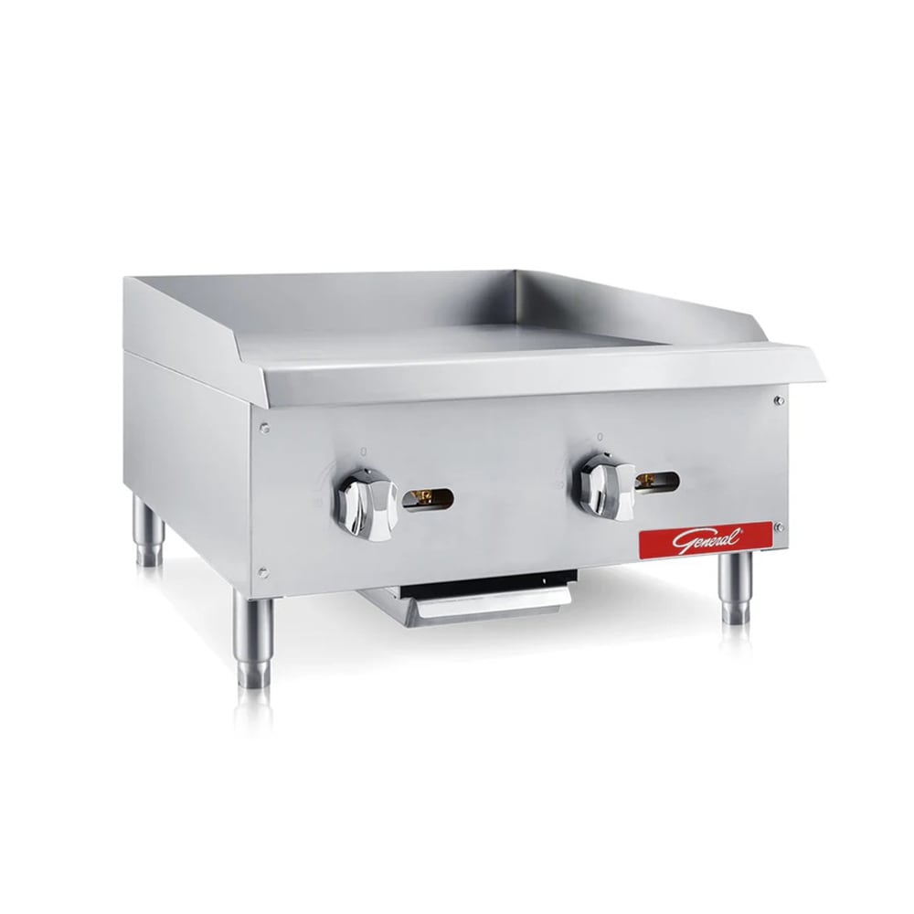 General GCMG-24NG 24" Gas Griddle w/ Manual Controls - 3/4 Steel Plate, Convertible