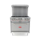General GR6-36LP 36" 6 Burner Gas Range w/ Standard Oven, Liquid Propane thumbnail 2
