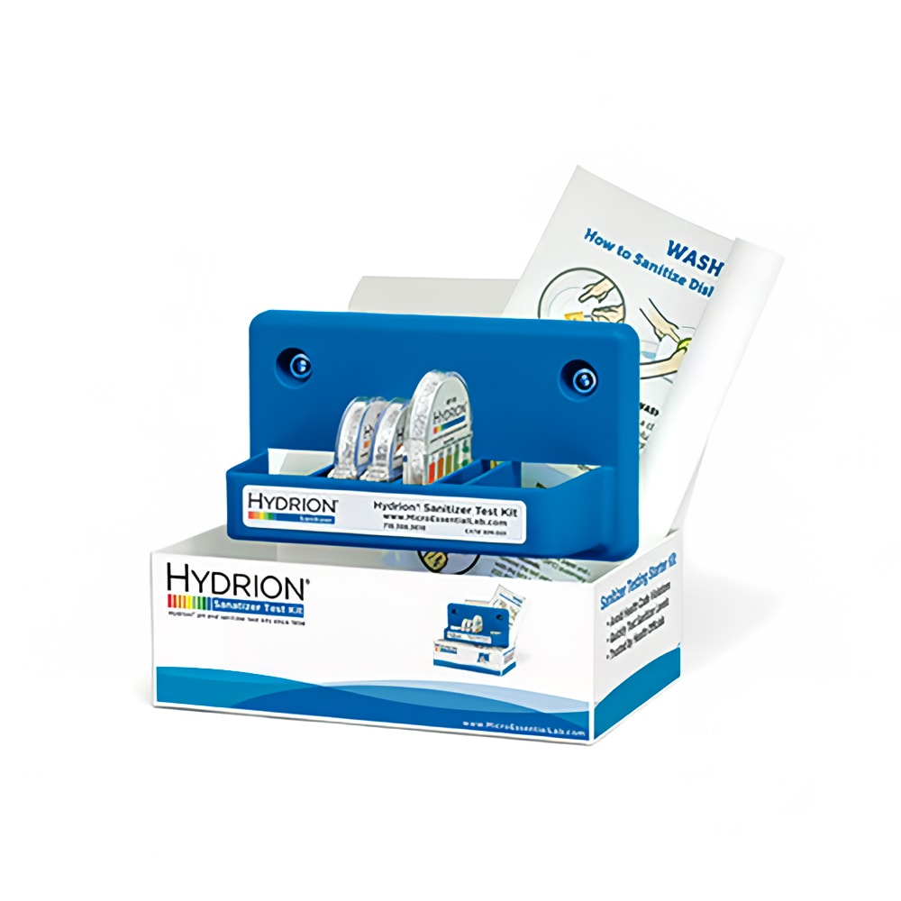 Micro Essentials Lab Starter Test Kit - Wall-Mount, (3)QT-10 Quat Test Dispensers (QUATSTART)