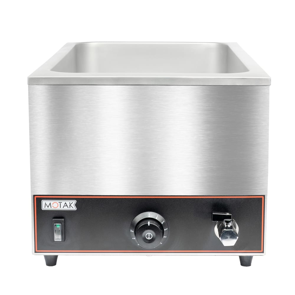 MoTak MBM20 Countertop Food Warmer - Wet w/ (1) Full Size Pan Wells, 120v