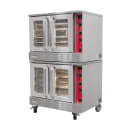 MoTak MDCO-2-DBL-N Bakery Depth Double Full Size Convertible Gas Convection Oven - 108,000 BTU thumbnail 3