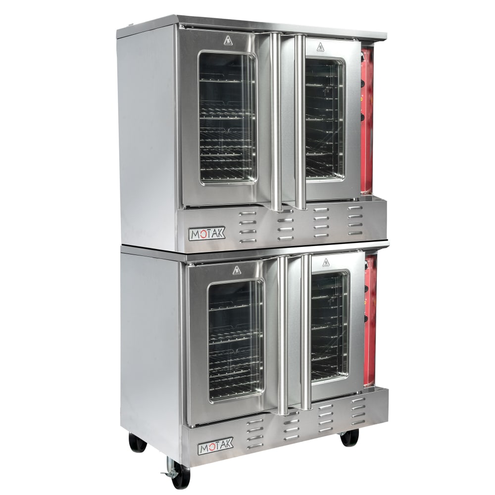 MoTak MECO-2-DBL-208 Double Full Size Electric Convection Oven - 18kW, 208v