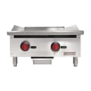 MoTak MGR24-T 24" Gas Griddle w/ Thermostatic Controls - 3/4" Steel Plate, Convertible thumbnail 3