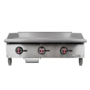 MoTak MGR36-T 36" Gas Griddle w/ Thermostatic Controls - 3/4" Steel Plate, Convertible thumbnail 2
