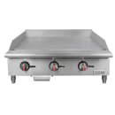 MoTak MGR36-T 36" Gas Griddle w/ Thermostatic Controls - 3/4" Steel Plate, Convertible thumbnail 3