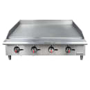 MoTak MGR48-T 48" Gas Griddle w/ Thermostatic Controls - 3/4" Steel Plate, Convertible thumbnail 3