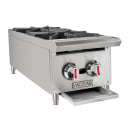 MoTak MHP12 12" Gas Hotplate w/ (2) Burners & Manual Controls, Convertible thumbnail 3