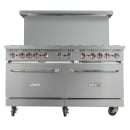 MoTak MR10-C-S (3) 60" 10 Burner Gas Range - (2) Standard Ovens, Convertible thumbnail 2