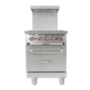 MoTak MR4-C-S-3 24" 4 Burner Gas Range - Standard Oven, Convertible thumbnail 4