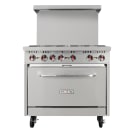 MoTak MR6-C-S 36" 6 Burner Gas Range - Standard Oven, Convertible thumbnail 2