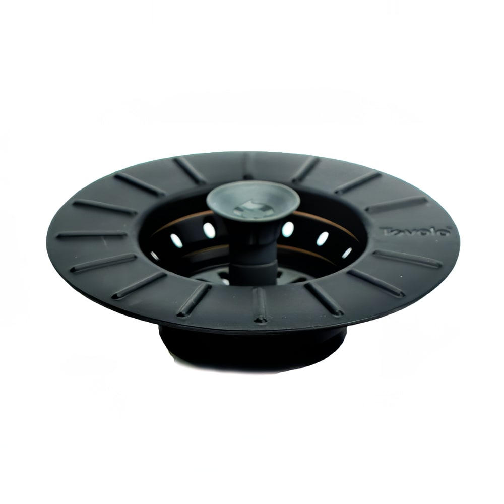 Tovolo Collapsible Stopper Strainer - BPA Free, Charcoal (81-9905)