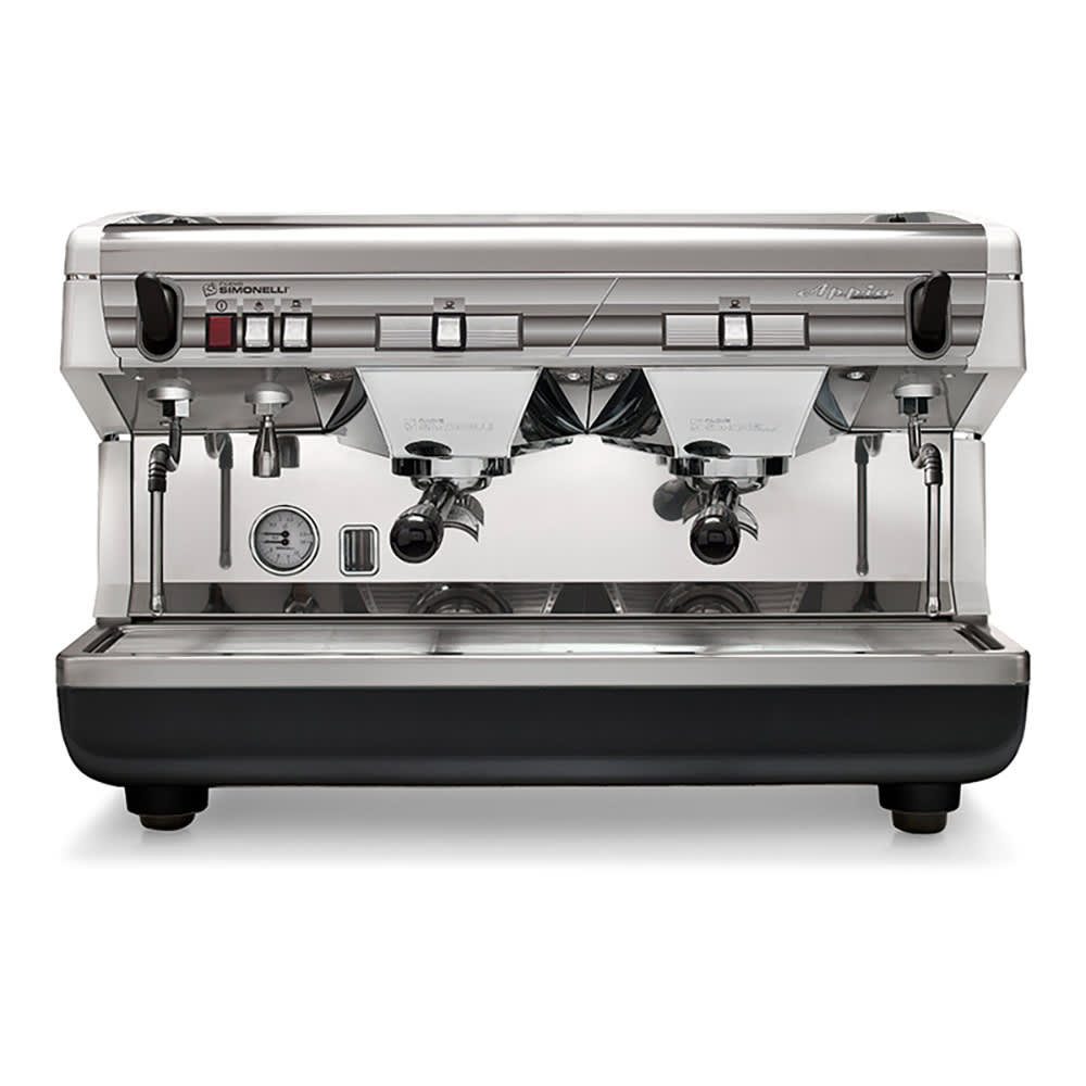 Nuova Simonelli Automatic Espresso Machine w/ (2) Group & 11 liter Boiler - 220v (APPIA LIFE 2GR SEMI)