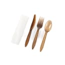 Sustainable Agave Disposable Cutlery Set - Upcycled Agave, Brown (CUTAGAKIT250) thumbnail 2