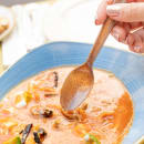 Sustainable Agave Disposable Spoon - Upcycled Agave, Brown (SPAGAVE1KUNW) thumbnail 2