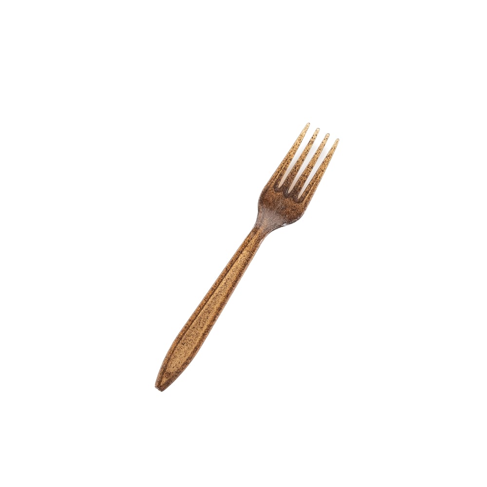 Sustainable Agave Disposable Fork - Upcycled Agave, Brown (FKAGAVE1KUNW)