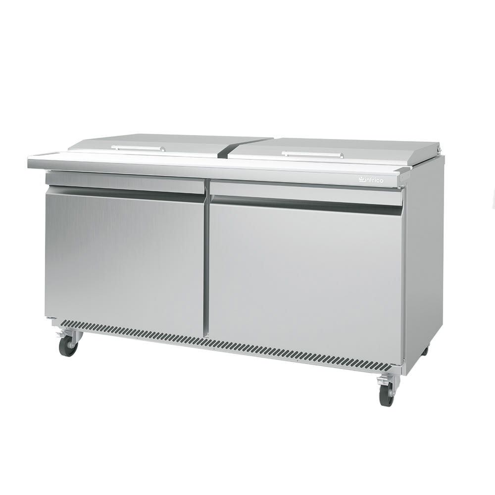 Infrico IRT-UC60PMT 60 3/8" UC Series Mega Top Sandwich/Salad Prep Table w/ Refrigerated Base, 115v