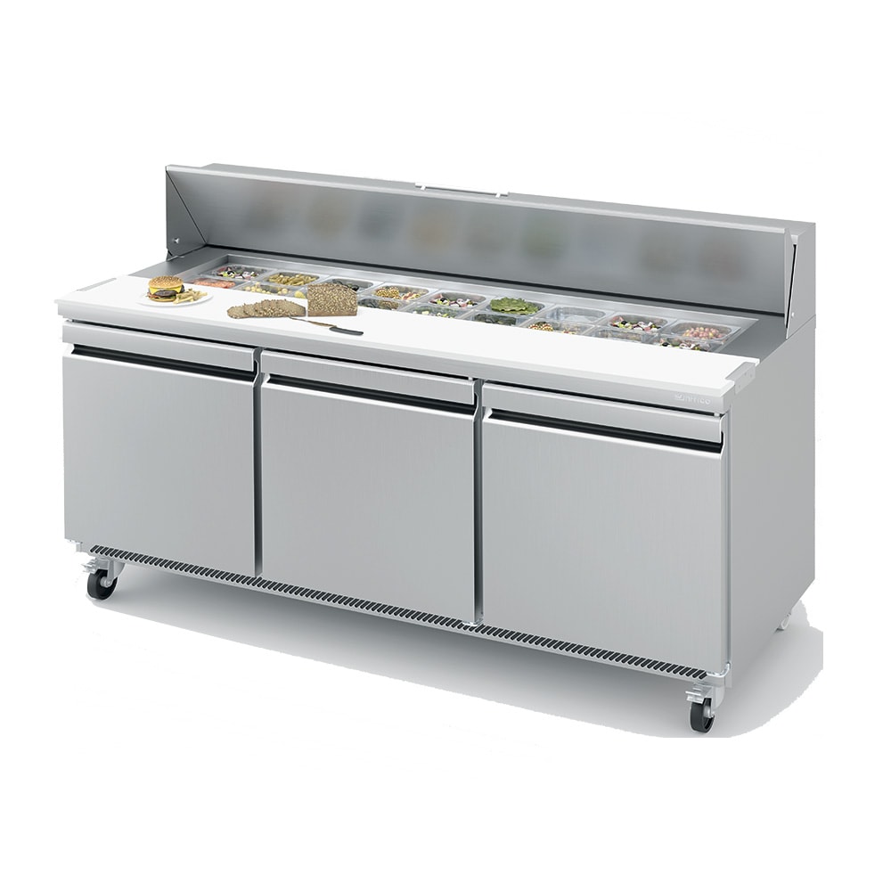 Infrico IRT-UC72P 72 5/8" UC Series Sandwich/Salad Prep Table w/ Refrigerated Base, 115v