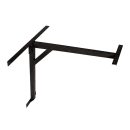 Flat Tech CL2036281A Wall Mount Cantilever Table Base - 20" x 36", Steel, Black thumbnail 2