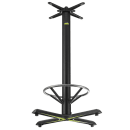 Flat Tech CT2018 40 3/4" Bar Height Table Base w/ Foot Ring for 30" Square & 38" Round Table Tops, Cast Iron thumbnail 3