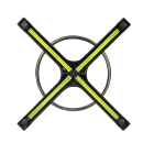 Flat Tech CT2018 40 3/4" Bar Height Table Base w/ Foot Ring for 30" Square & 38" Round Table Tops, Cast Iron thumbnail 4