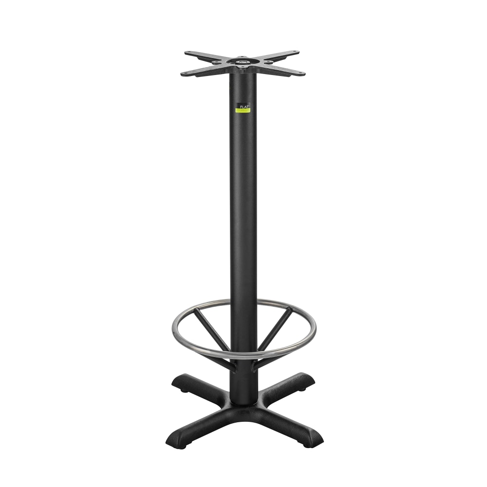 Flat Tech CT2019 40 3/4" Bar Height Table Base w/ Foot Ring for 24" Square & 26" Round Table Tops, Cast Iron