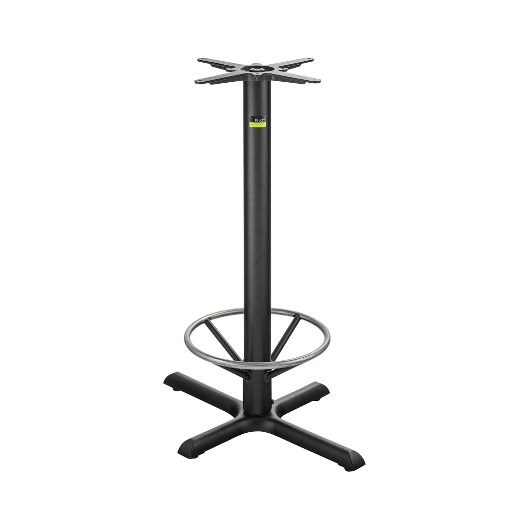 Flat Tech CT2056 40 3/4" Bar Height Table Base w/ Foot Ring for 24" x 36" Table Tops, Cast Iron