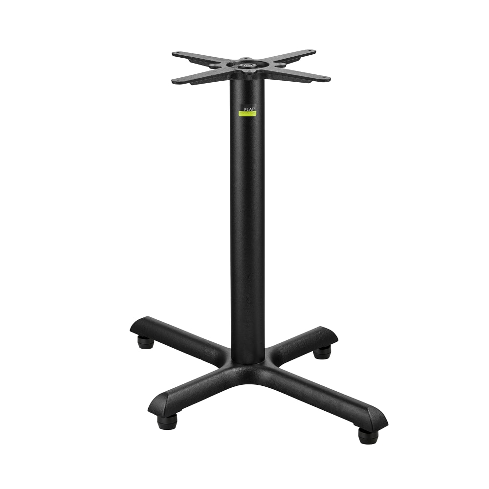 Flat Tech CT2062 Dining Height Table Base w/ 22" x 30" Cross Base - Cast Iron
