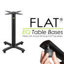 Flat Tech CT2063 Dining Height Table Base w/ 22" Cross Base - Cast Iron thumbnail 2