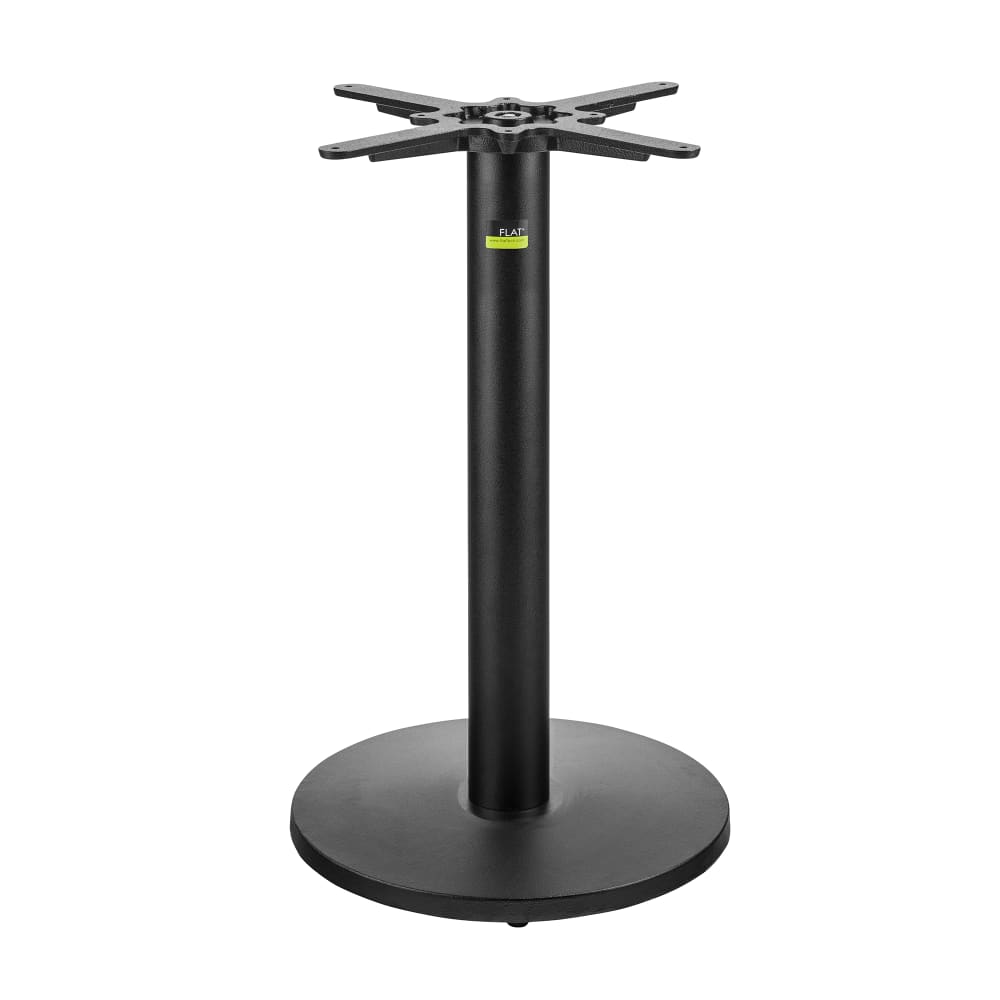 Flat Tech CT3006 28 7/20" Dining Height Table Base for 24" Square & 26" Round Table Tops, Cast Iron