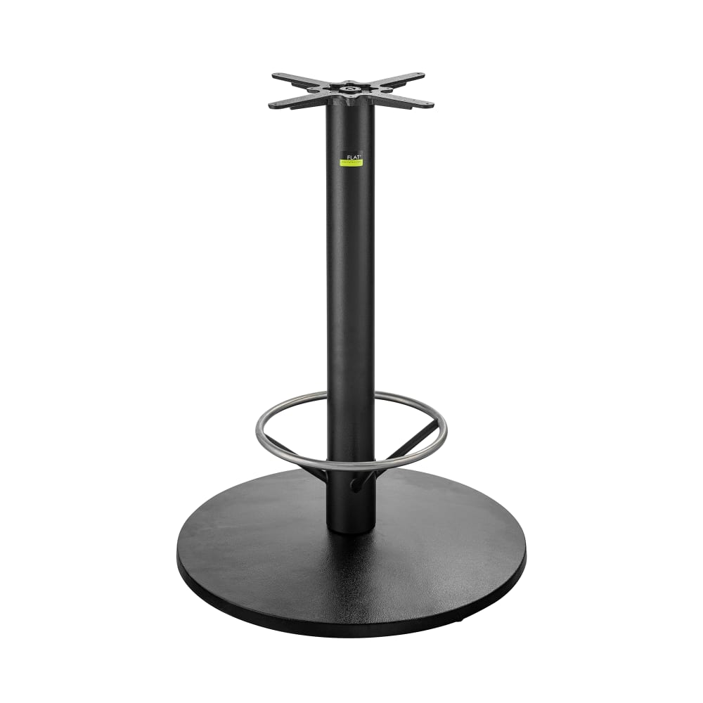 Flat Tech CT3020 40 3/4" Bar Height Table Base w/ Foot Ring for 42" Square & 47" Round Table Tops, Cast Iron