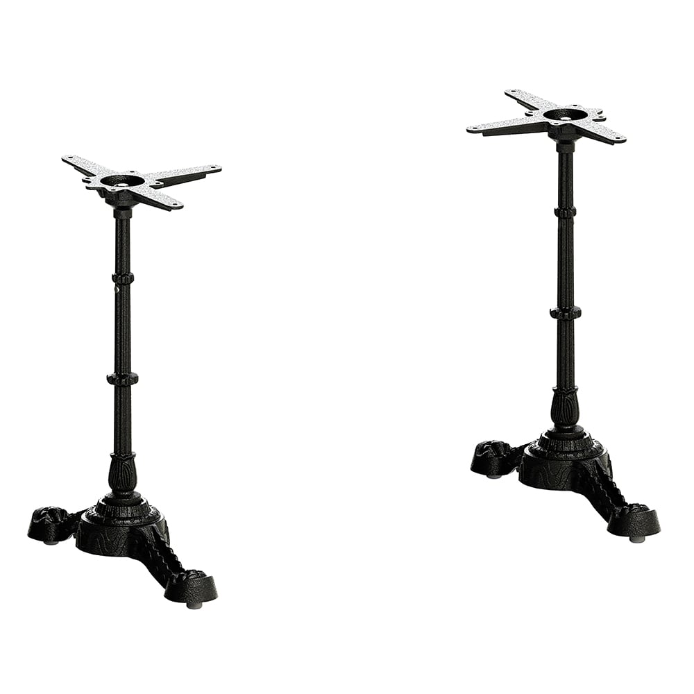 Flat Tech CT4205 (2) Piece Dining Height Table Base w/ 22 3/5" End Base - Cast Iron
