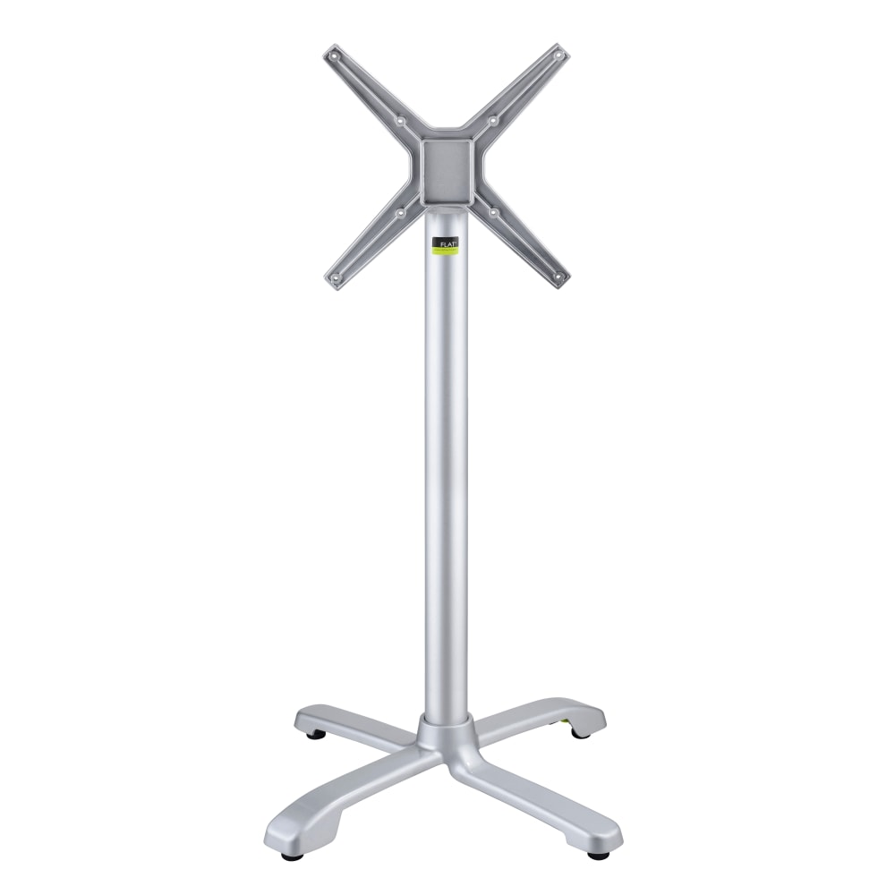 Flat Tech CT4335 Bar Height Table Base w/ 26" Cross Base, Aluminum