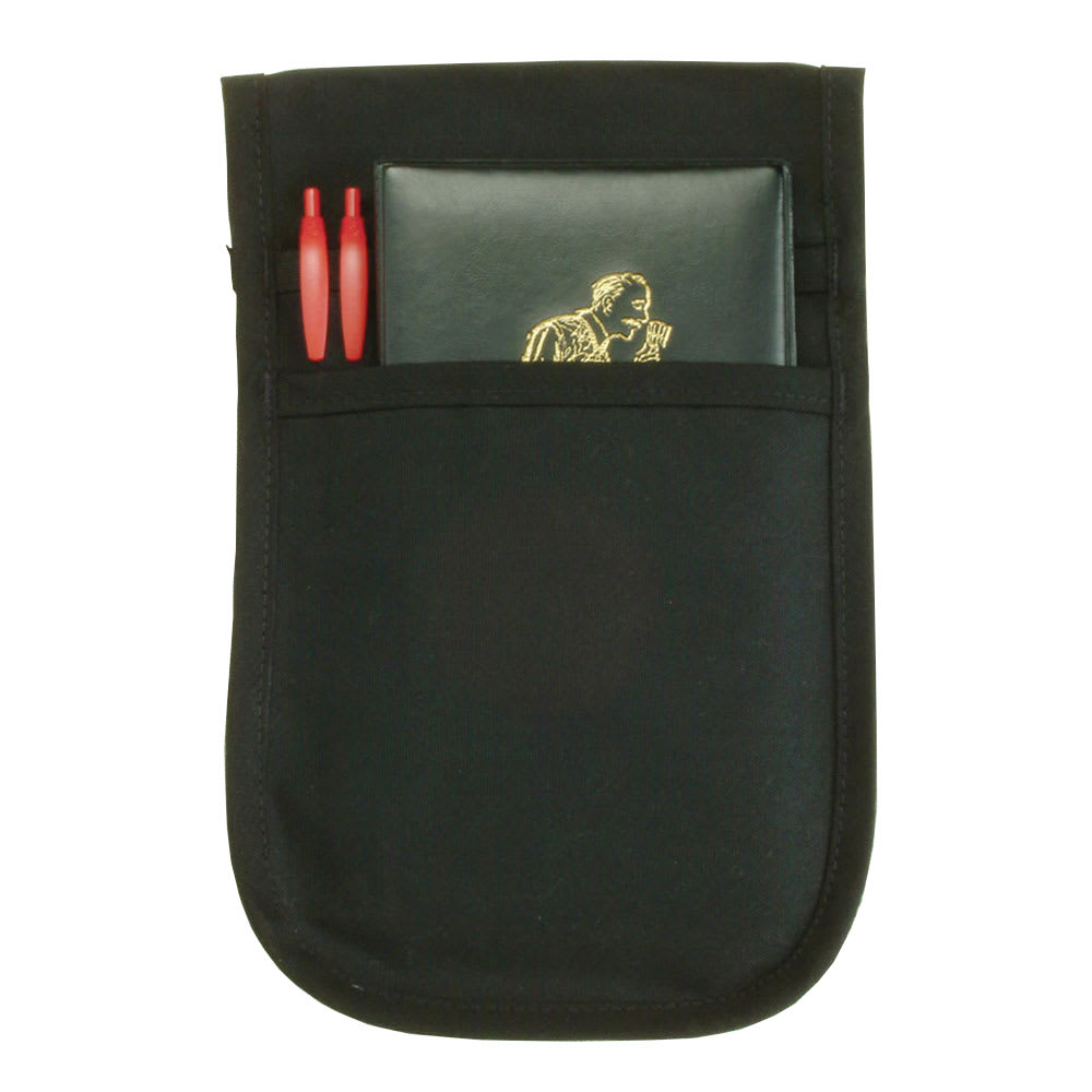 Chef Revival 2 Pocket Pouch Apron - 7 1/2" x 12", Polyester, Black (CL2PSPOUCHBK-1)