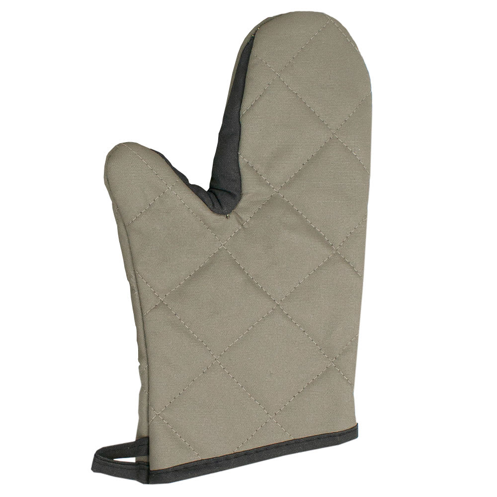 Chef Revival 13" Conventional Oven Mitt - Wrist Length, Beige/Black (CL2PX23BETF-1)