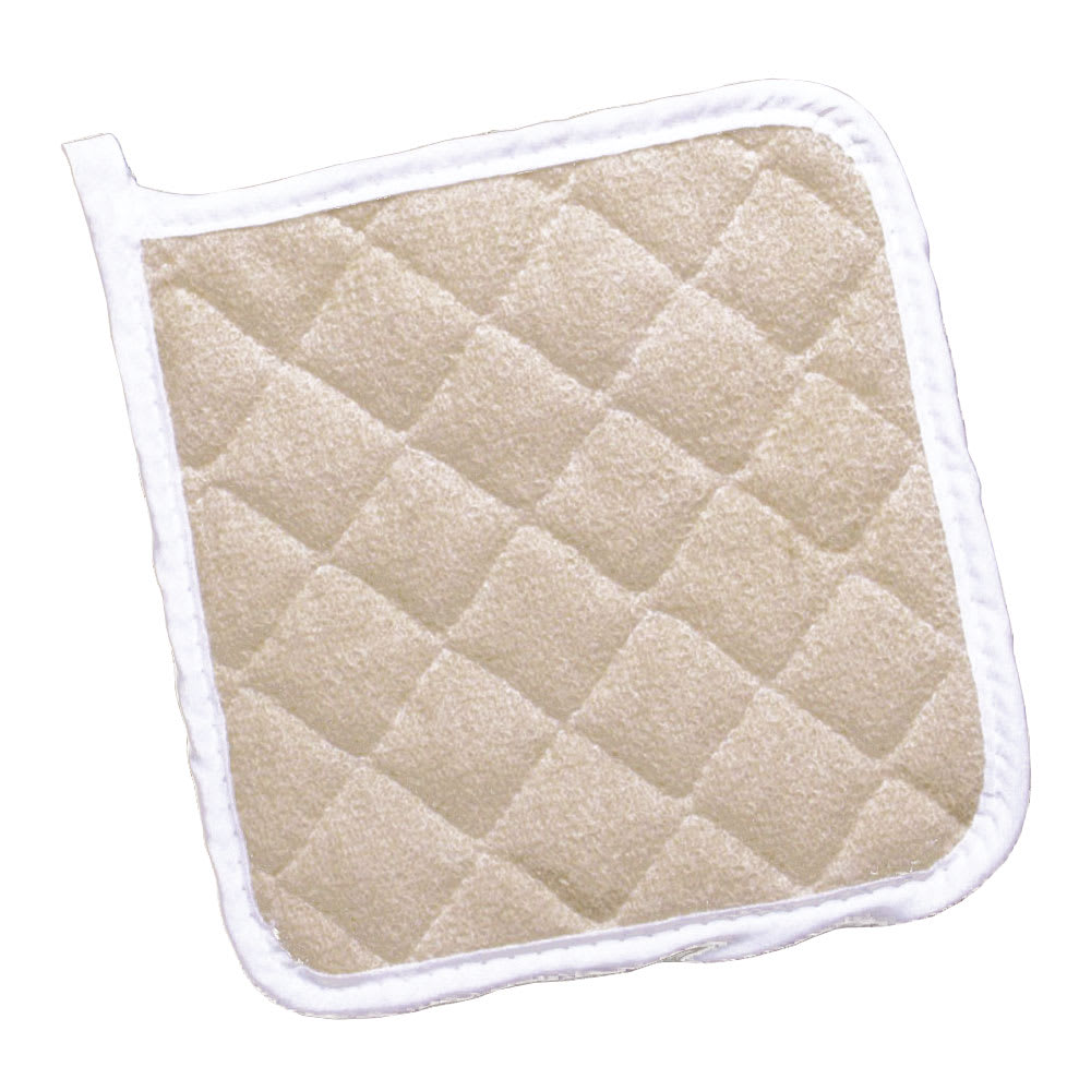 Chef Revival 8" Square Pot Holder - Terry, Beige (CLTPH8BE-1)