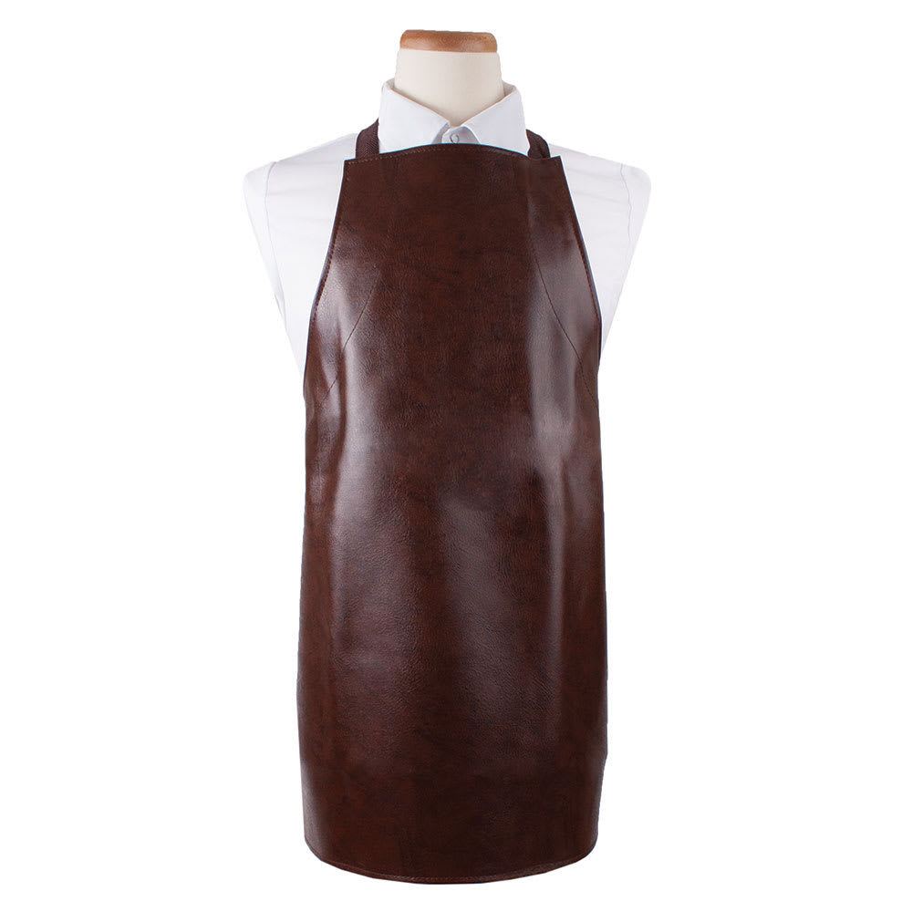 Chef Revival Bib Apron - 26" x 28", Vinyl, Light Brown (CLVAHD-1)