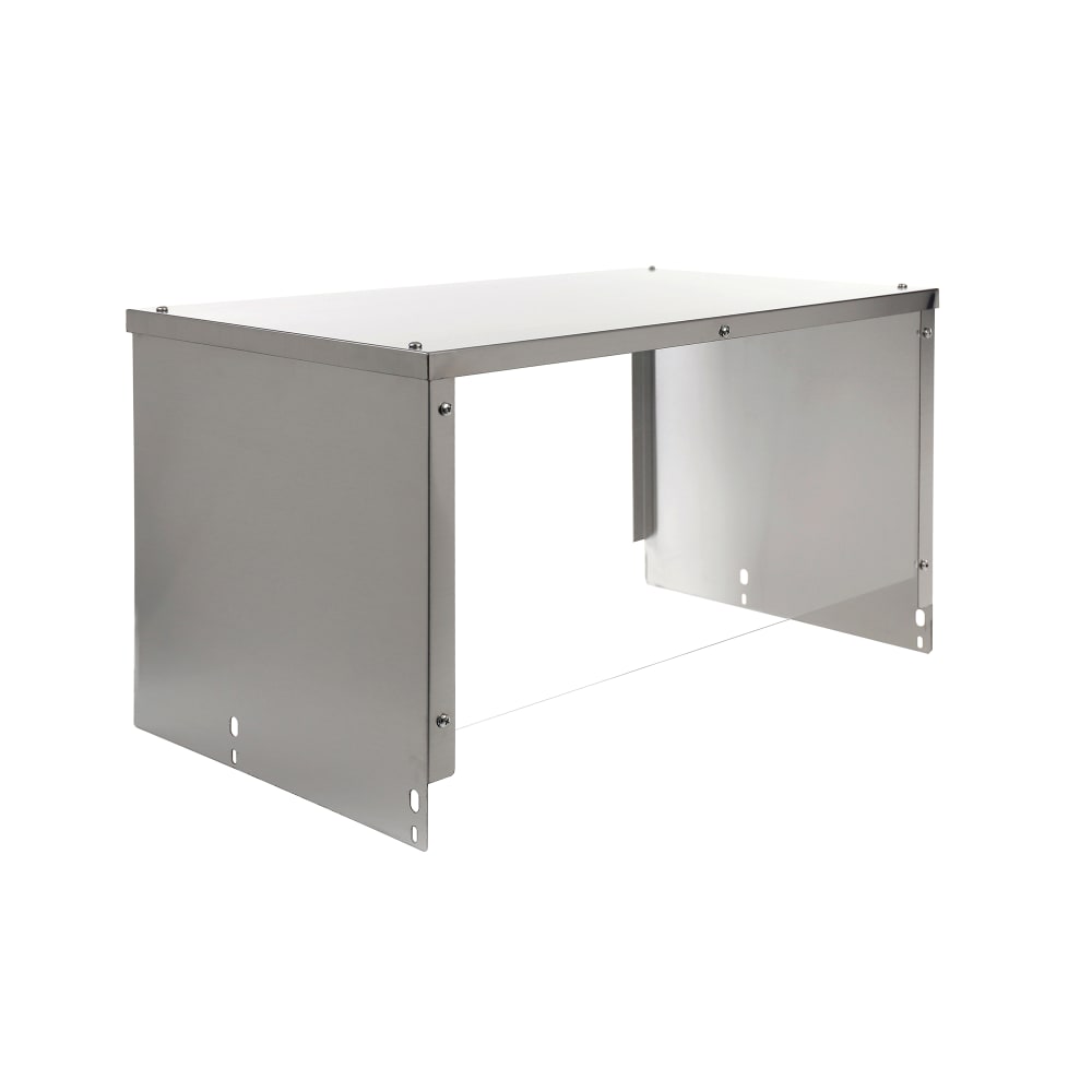 BevLes BVSG-12-3 12" Sneezeguard for (3) Well Steam Table, Aluminum w/ Acrylic Panel