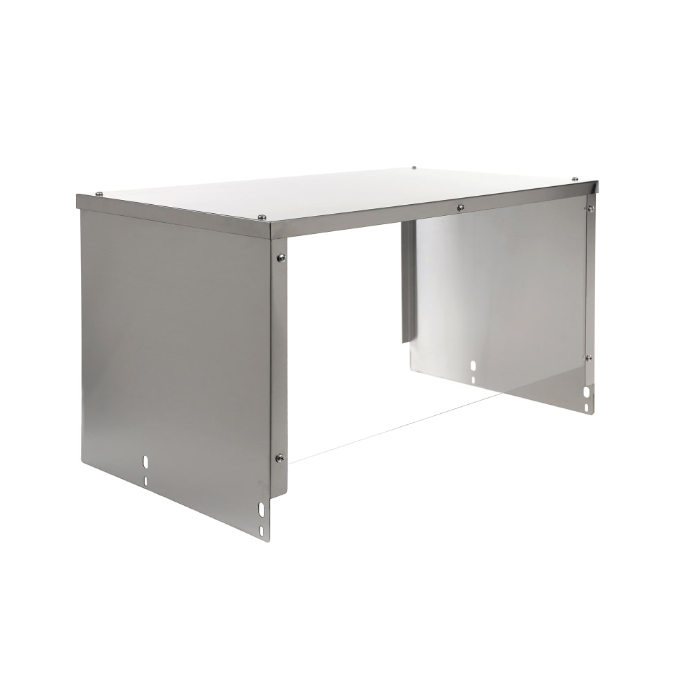 BevLes BVSG-12-5 12" Sneezeguard for (5) Well Steam Table, Aluminum w/ Acrylic Panel