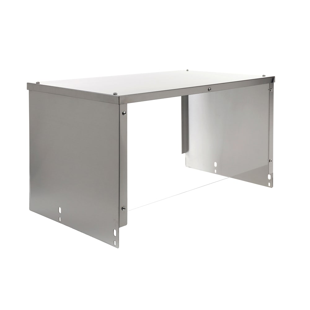 BevLes BVSG-18-4 18" Sneezeguard for (4) Well Steam Table, Aluminum w/ Acrylic Panel