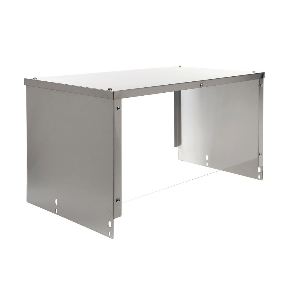 BevLes BVSG-18-5 18" Sneezeguard for (5) Well Steam Table, Aluminum w/ Acrylic Panel