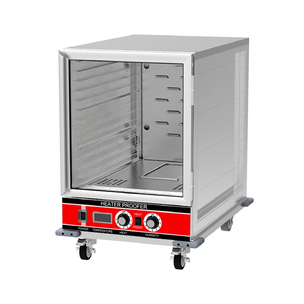 BevLes HPIC-3414 1/2 Size Insulated Mobile Heated Proofing Cabinet w/ (14) Pan Capacity - 120v/1ph