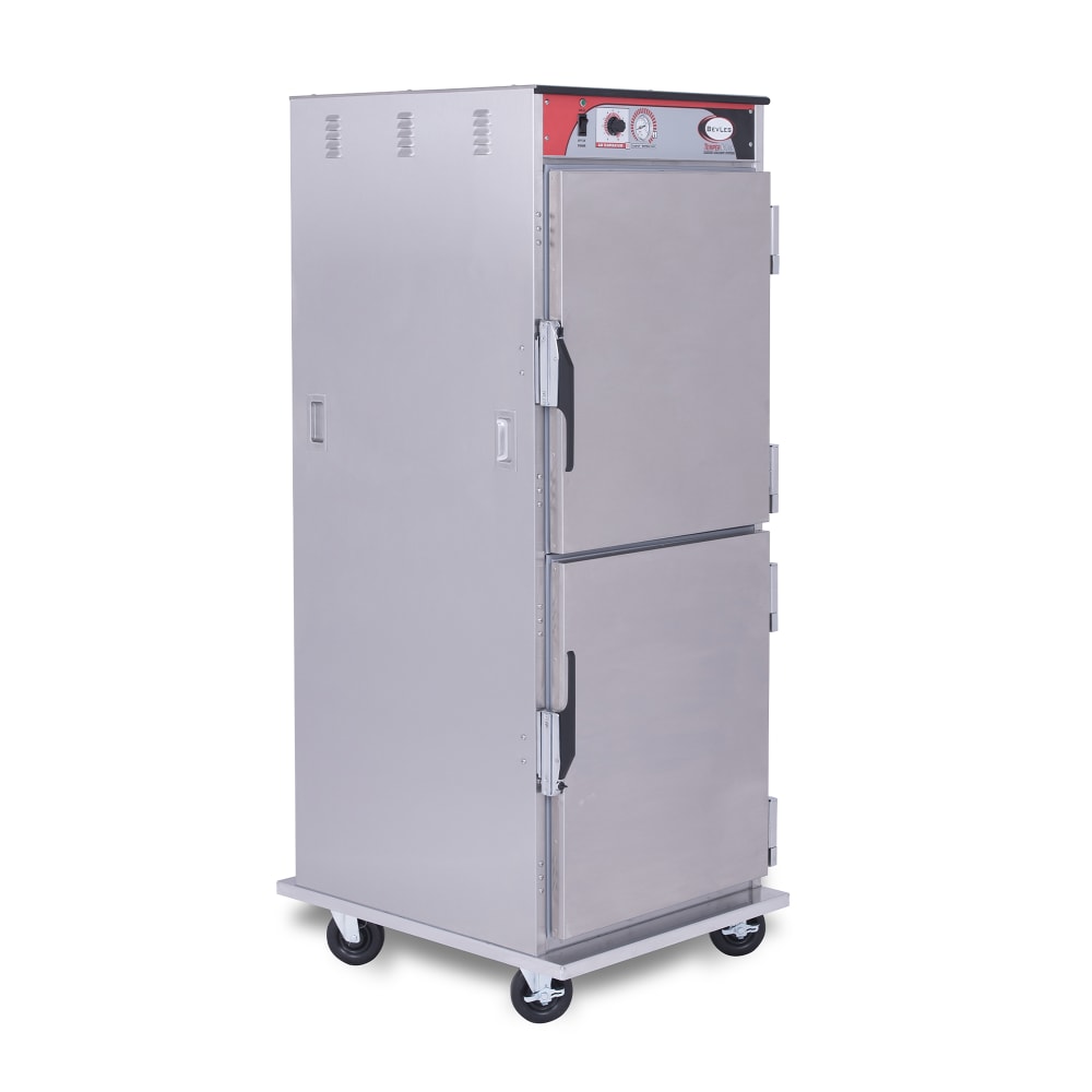 BevLes HTSS74P161-PT Full Size Insulated Pass-thru Mobile Heated Proofing Cabinet w/ (16) Pan Capacity - 120v/1ph