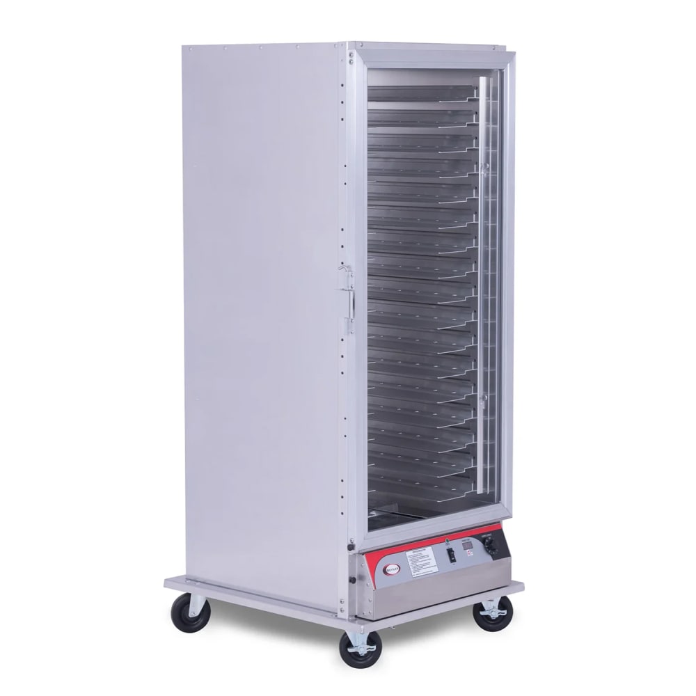 BevLes PICA70-32-A-4R1 Full Size Non-Insulated Mobile Heated Proofing Cabinet w/ (16) Pan Capacity - 208-230v/1ph
