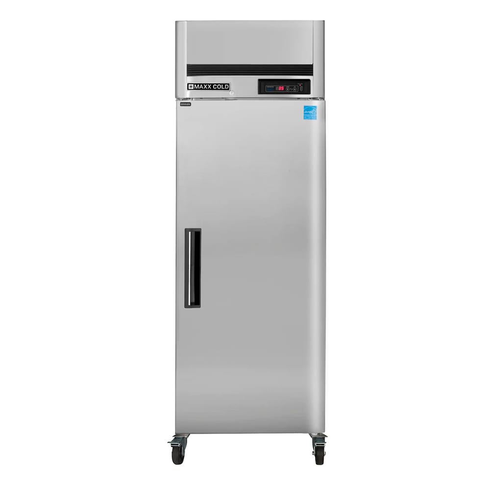 Maxx Cold MCRT-23FDHC 27" One Section Reach In Refrigerator, (1) Right Hinge Solid Door, 115v