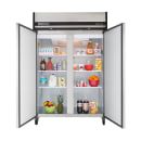 Maxx Cold MCRT-49FDHC 54" Two Section Reach In Refrigerator, (2) Left/Right Hinge Solid Doors, 120v thumbnail 3